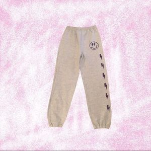 Smiley face sweatpants